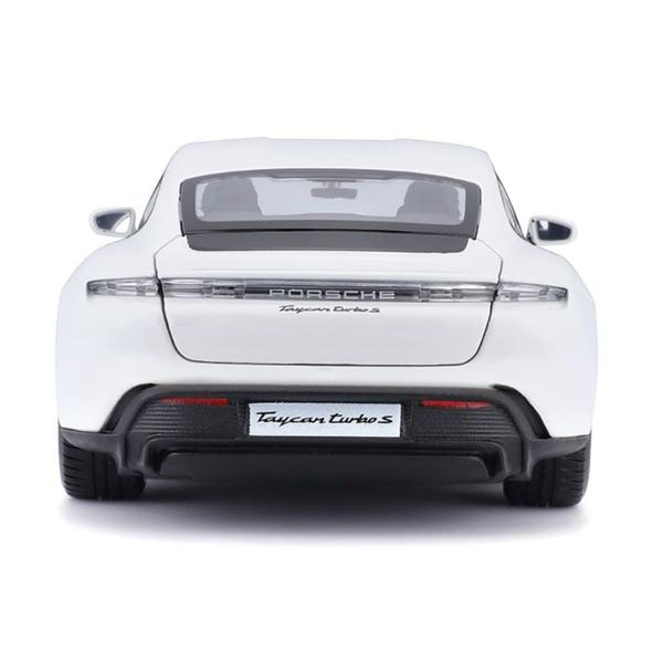 Imagem de Miniatura Porsche Taycan Turbo S 1/24 Branco Bburago 21098