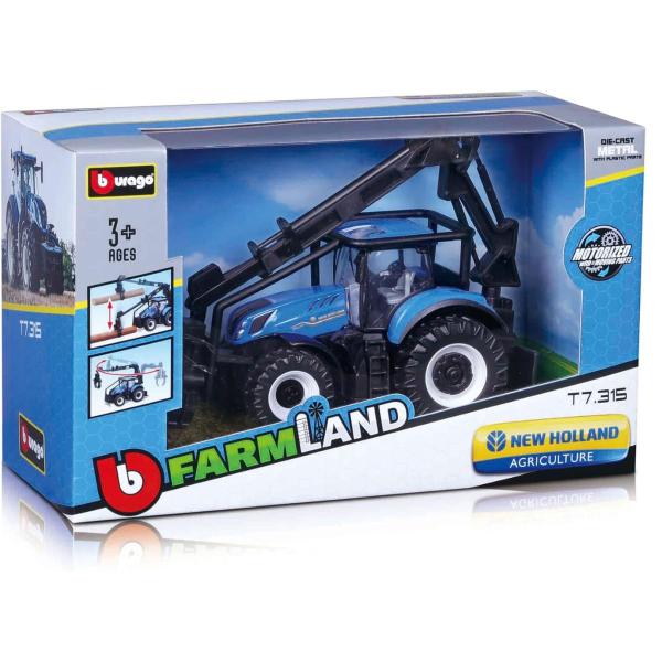 Imagem de Miniatura Trator Nh T7.315 Com Carregadeira Bburago 31669