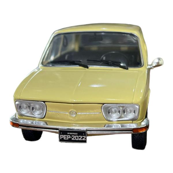 Imagem de Miniatura Volkswagen Brasilia 1976 Bege Metal 1:24