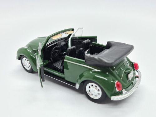 Imagem de Miniatura Volkswagen Fusca 1967 Conversível Verde Metal 1:32