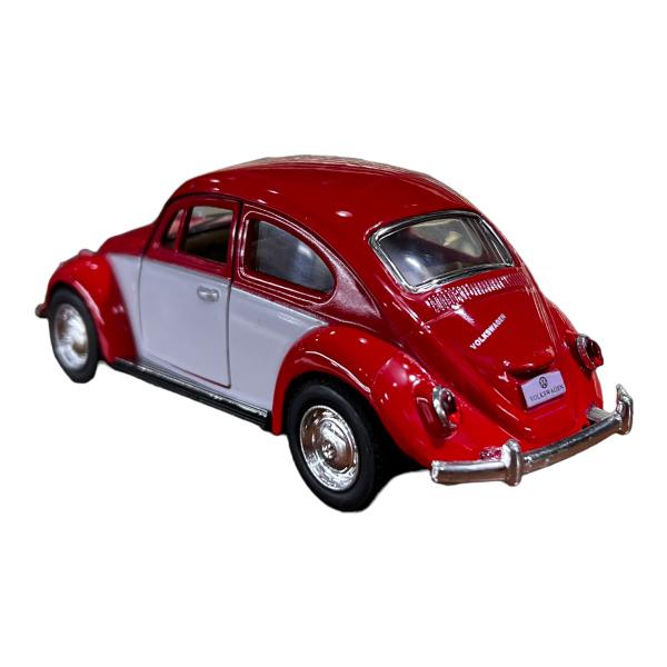 Imagem de Miniatura Volkswagen Fusca 1967 Vermelho e Branco 1:32