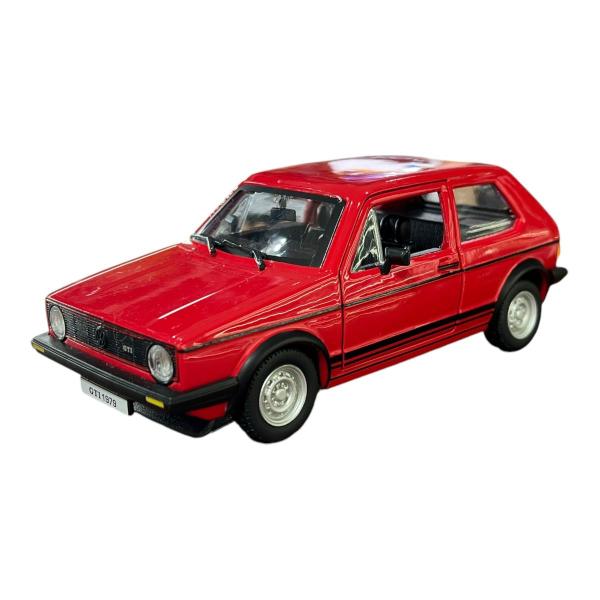 Imagem de Miniatura Volkswagen Golf Mk1 Gti 1979 Vermelho Metal 1:24