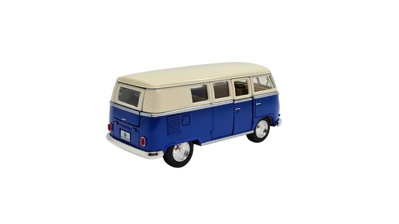 Imagem de Miniatura Volkswagen Kombi 1962 Classic Azul e Bege 1:32