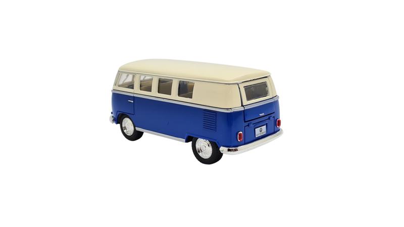 Imagem de Miniatura Volkswagen Kombi 1962 Classic Azul e Bege 1:32