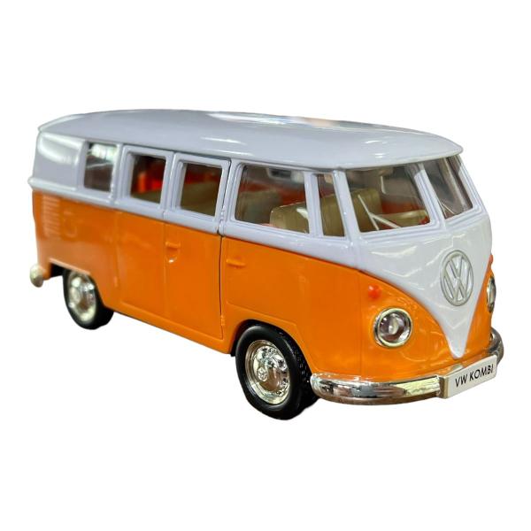 Imagem de Miniatura Volkswagen Kombi Classic Laranja e Branco RMZ 1:32