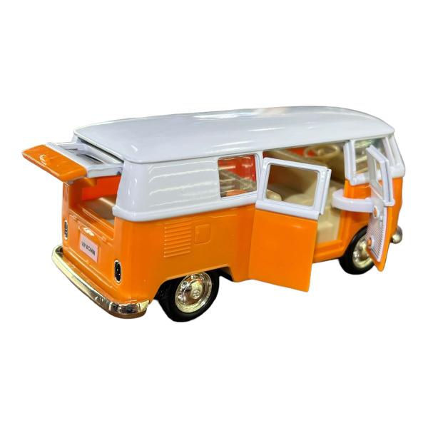 Imagem de Miniatura Volkswagen Kombi Classic Laranja e Branco RMZ 1:32