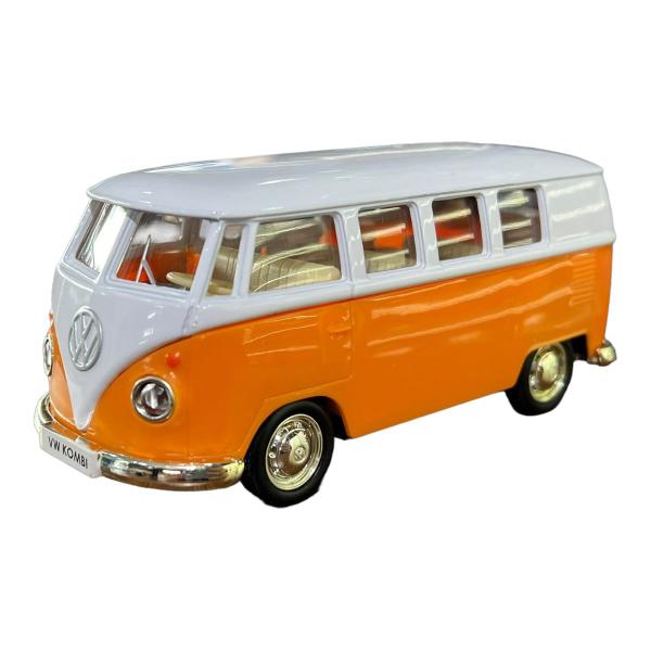 Imagem de Miniatura Volkswagen Kombi Classic Laranja e Branco RMZ 1:32