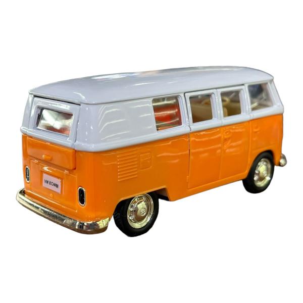 Imagem de Miniatura Volkswagen Kombi Classic Laranja e Branco RMZ 1:32