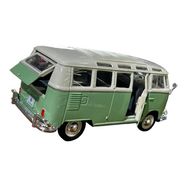 Imagem de Miniatura Volkswagen Kombi Samba Verde Maisto Metal 1:24