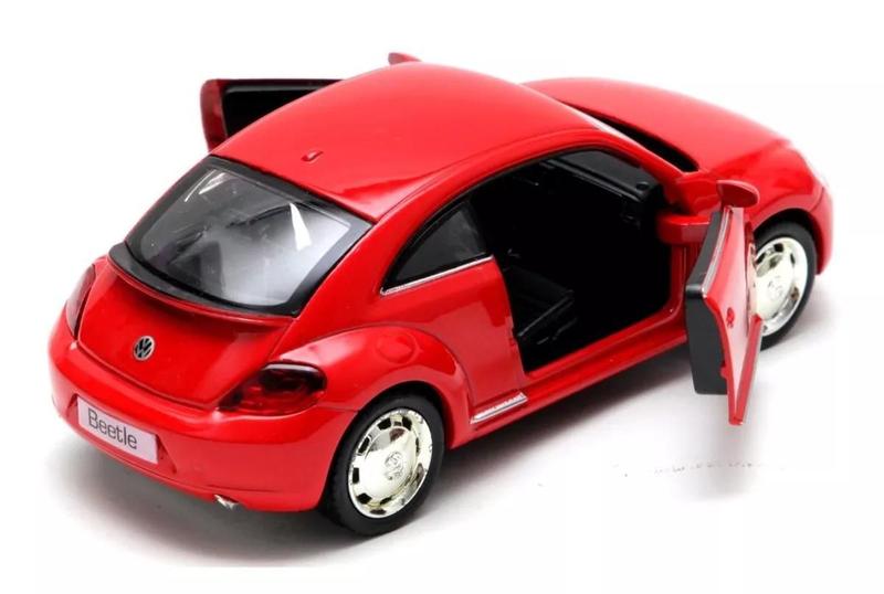 Imagem de Miniatura Volkswagen New Beetle Vermelho 2012 Metal Escala1:32