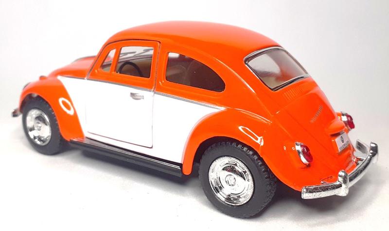 Imagem de miniatura VW Volkswagen Fusca GAM0526 laranja e branco