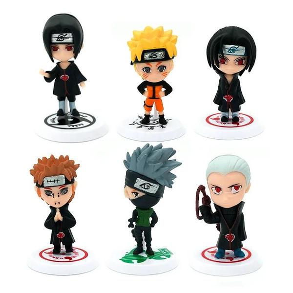 Imagem de Miniaturas Naruto - Sasuke, Gaara, Madara e Outros (6 peças) - 7-8cm