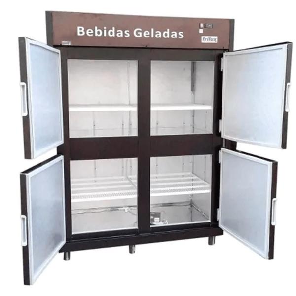 Imagem de Minicamara de Refrigeração para Bebidas RF-055-Plus em Aço Galvanizado c/ Portas Cegas - Frilux