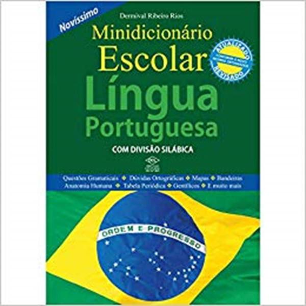 Imagem de Minidicionário escolar da língua portuguesa com divisão silábica