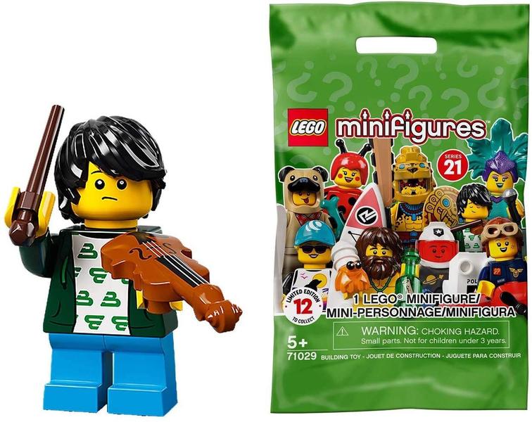 Imagem de Minifigura LEGO 71029 Colecionável Série 21 Violin Kid