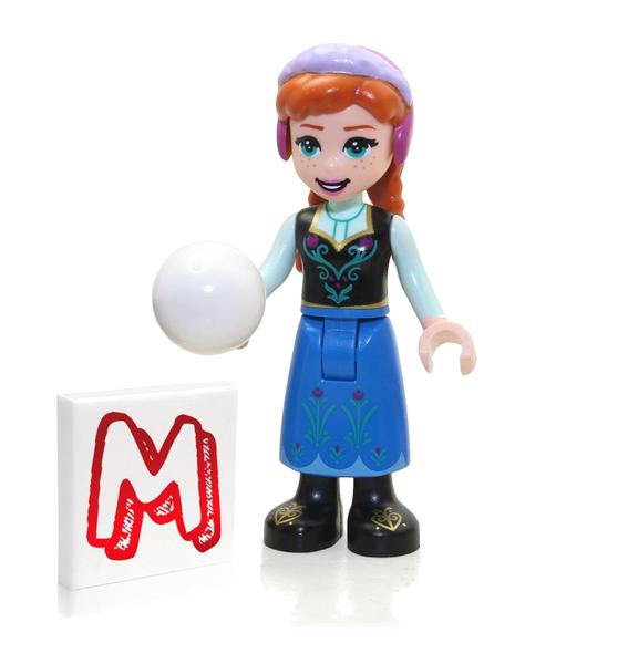 Imagem de Minifigura LEGO Disney Princess Frozen 2 Anna com bola de neve