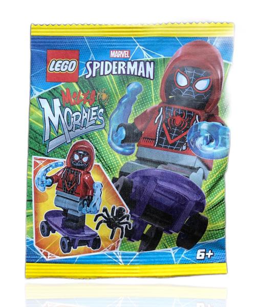 Imagem de Minifigura LEGO Marvel Spider-Man Miles Morales com skate