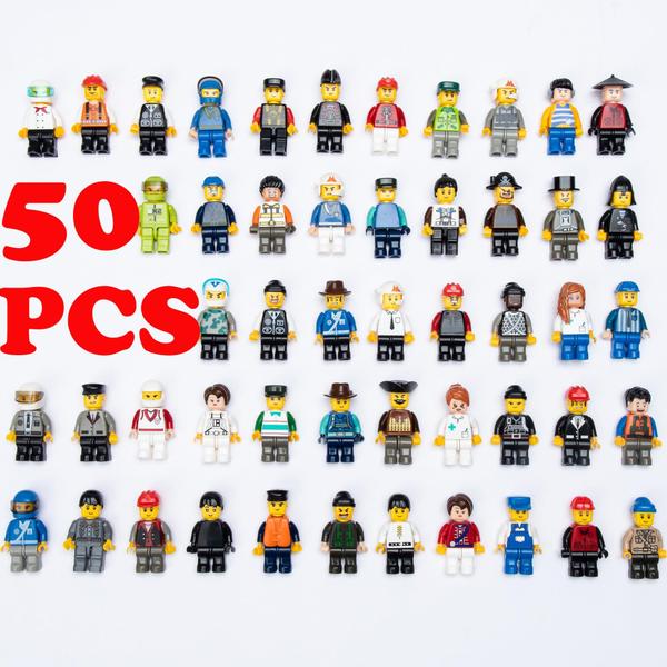 Imagem de Minifiguras ELECBYTES Minifigs Action Figs Toy 50 Minifig