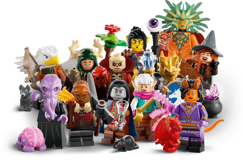 Imagem de Minifiguras LEGO de brinquedo Dungeons & Dragons, pacote com 6, 66765