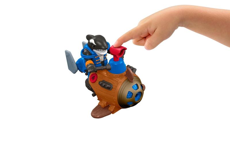 Minisub Imaginext Shark de brinquedo Fisher-Price com torpedo Imagem de Minisub Imaginext Shark de brinquedo Fisher-Price com torpedo