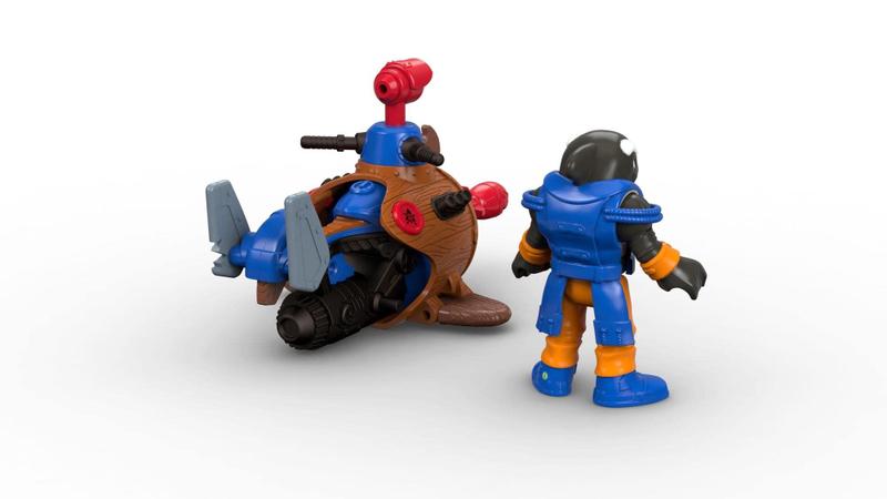 Minisub Imaginext Shark de brinquedo Fisher-Price com torpedo Imagem de Minisub Imaginext Shark de brinquedo Fisher-Price com torpedo