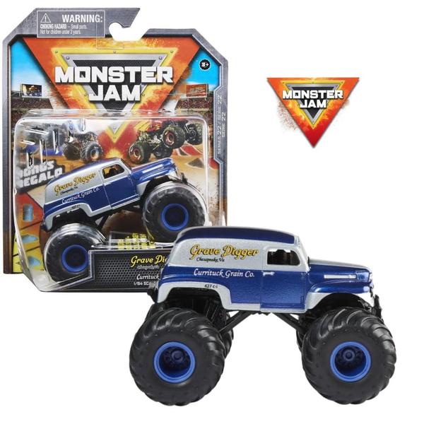 Imagem de Miniveículo Monster Jam1:64 Die Cast Truck Grave Digger 2765