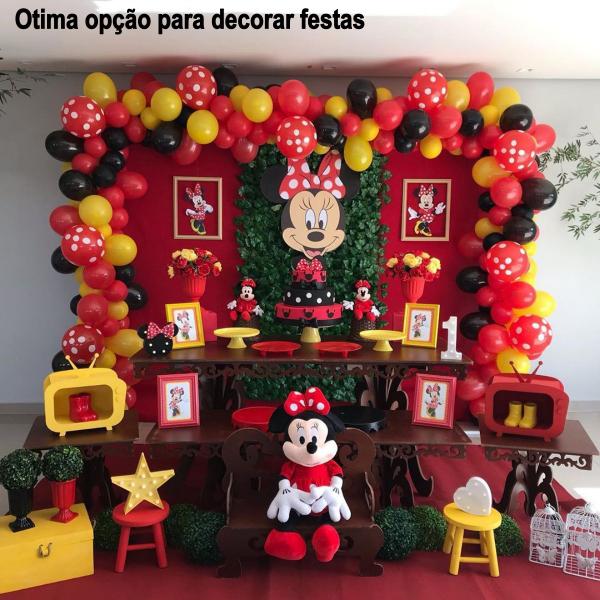 Imagem de Minnie Mouse Baby Boneco Vinil Articulado 12cm Disney Junior