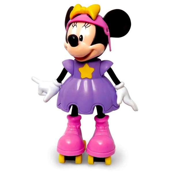 Imagem de Minnie Patinadora Original Elka Boneca Articulada com Falas em Português