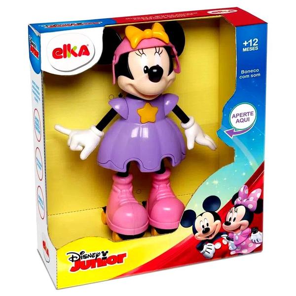 Imagem de Minnie Radical com Patins Fala em Português Boneca Premium Articula