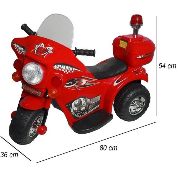 Imagem de Mino Moto Motinha Infantil Elétrica Brinquedo Para Criança Motoquinha Motoca Menino Menina Vermelha