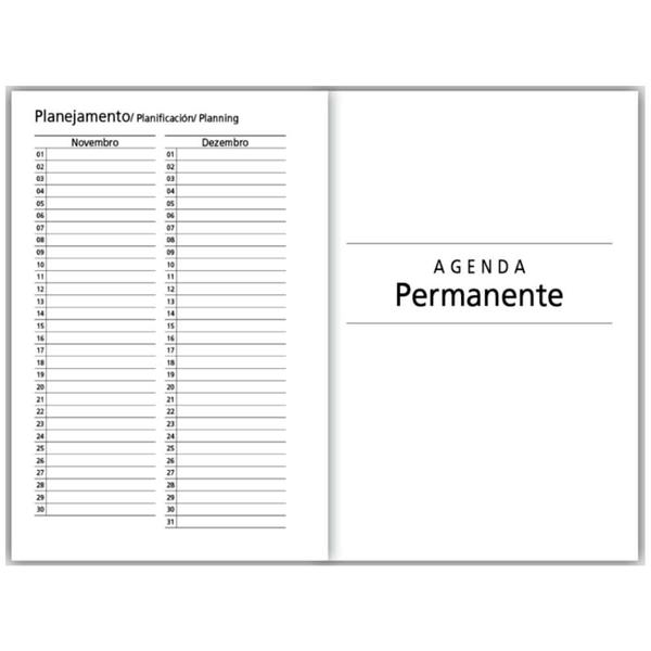 Imagem de Miolo de Agenda A5 permanente 20,5x13,5 cm kit com 05 uni