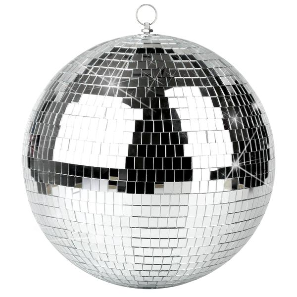 Imagem de Mirror Disco Ball oversevenls 30 cm com anel suspenso prateado