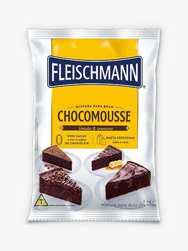 Mistura Bolo Chocomousse 5kg - Fleischmann - Fleischmann Imagem de Mistura Bolo Chocomousse 5kg - Fleischmann