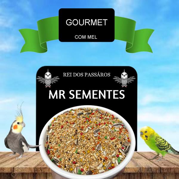 Imagem de Mistura De Sementes Mix Para Calopsita 10Kg Gourmet Com Mel Nutritiva