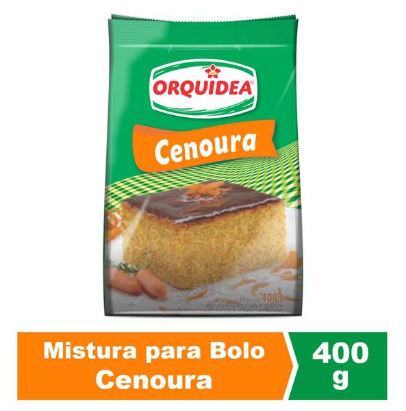 Mistura para Bolo Cenoura Orquídea 400g Imagem de Mistura para Bolo Cenoura Orquídea 400g