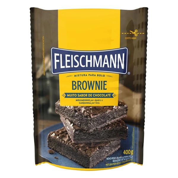 Imagem de Mistura para Bolo Cremoso Brownie Fleischmann Sachê 400g