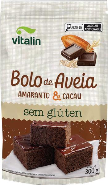 Imagem de Mistura Para Bolo De Aveia Amaranto E Cacau Sem Glúten Sem Leite Vitalin 300 g