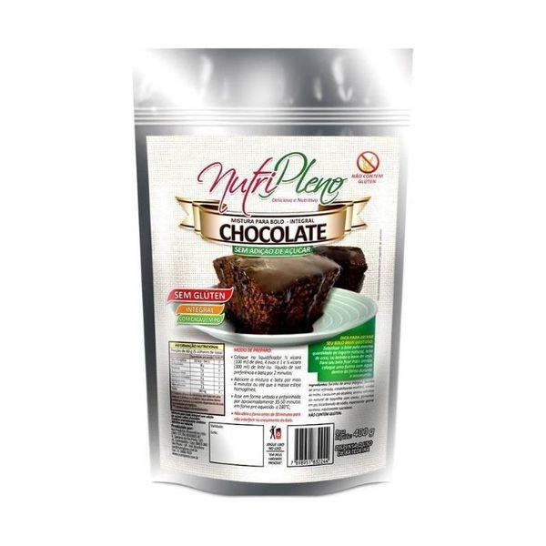 Mistura para bolo de chocolate sem adição de acucar nutripleno 400g Imagem de Mistura para bolo de chocolate sem adição de acucar nutripleno 400g