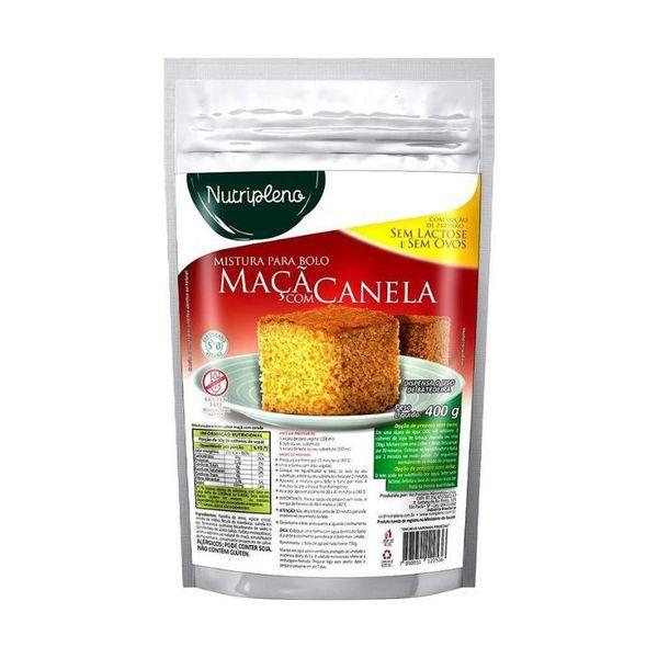 Mistura para bolo de maçã com canela sem adição de açúcar nutripleno 400g Imagem de Mistura para bolo de maçã com canela sem adição de açúcar nutripleno 400g