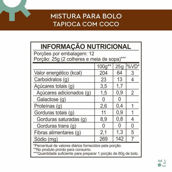 Imagem de Mistura para Bolo Tapioca com Coco