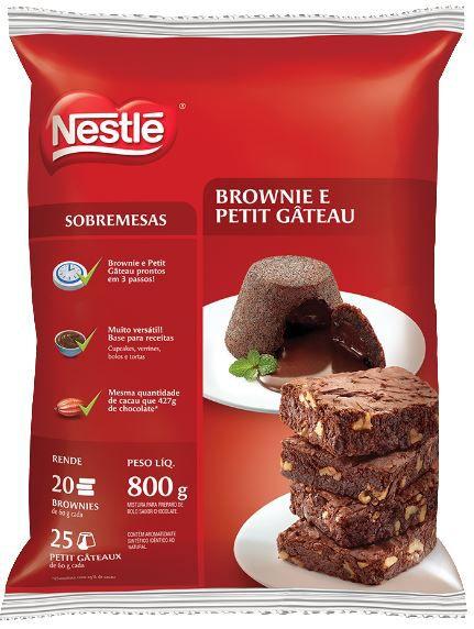 Mistura para Brownie e Petit Gateau 800g - Nestlé Imagem de Mistura para Brownie e Petit Gateau 800g - Nestlé