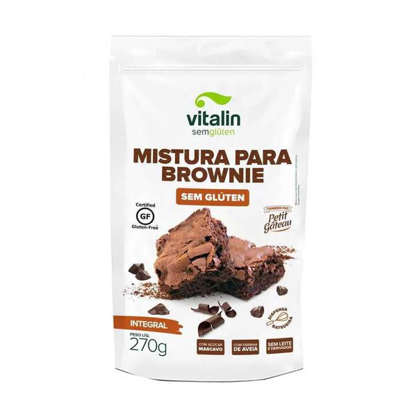 Imagem de Mistura Para Brownie Integral 270G - Vitalin