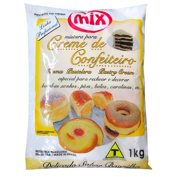 Mistura para Creme de Confeiteiro 1Kg Mix - Duas Rodas - Duas Rodas - Mix Imagem de Mistura para Creme de Confeiteiro 1Kg Mix - Duas Rodas