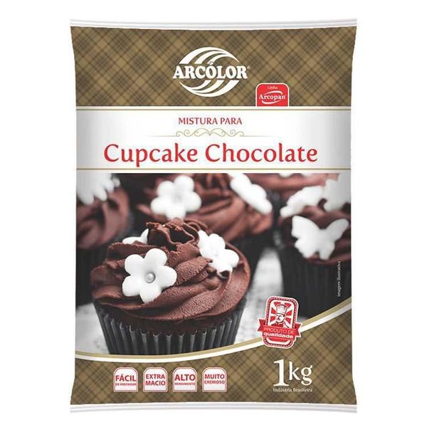 Mistura Para Cupcake Chocolate 1Kg - Arcolor Imagem de Mistura Para Cupcake Chocolate 1Kg - Arcolor