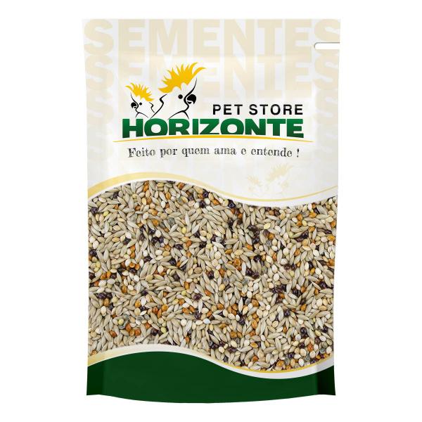 Imagem de Mistura para Curió Bicudo e Azulão 1kg Sementes Horizonte Pet Store