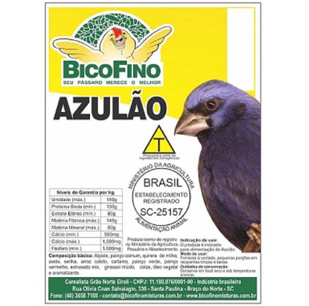 Imagem de Mistura para Pássaros Azulão Bico Fino 500g
