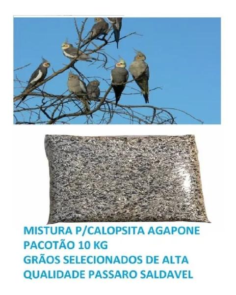 Imagem de Mistura Ração Para Calopsita Periquito 3 Kg Pássaro Sementes