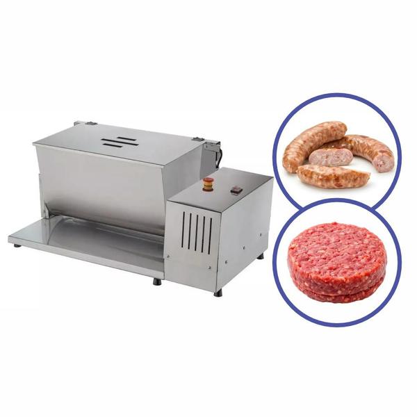 Misturadeira De Carne Linguiça Misturador Industrial Embutidos 25kg Bivolt Malta Imagem de Misturadeira De Carne Linguiça Misturador Industrial Embutidos 25kg Bivolt Malta