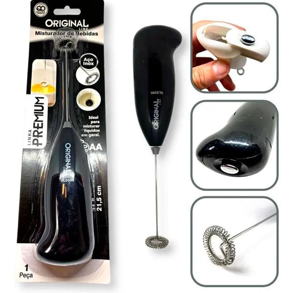 Misturador Bebidas Portátil Elétrico Pilha Mini Mixer Agil - Higa Imagem de Misturador Bebidas Portátil Elétrico Pilha Mini Mixer Agil