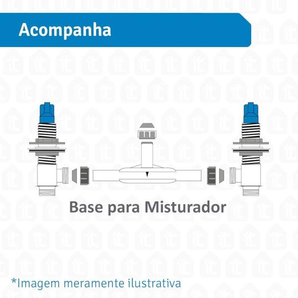 Imagem de Misturador de Lavatório Mesa Ella Cross 1876 Fabrimar - Tigre Metais